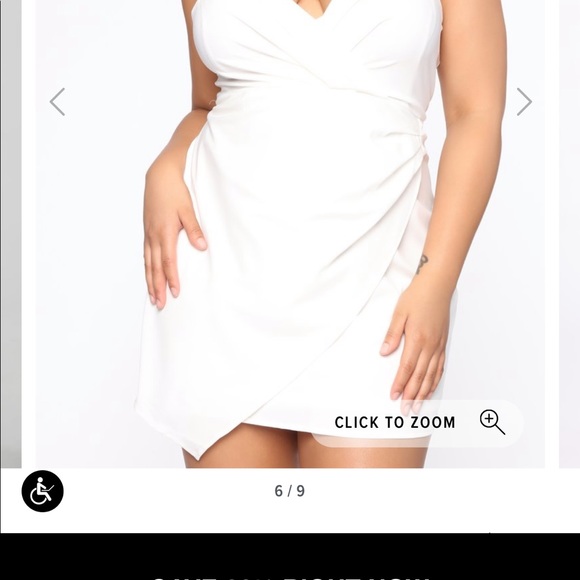 Fashion Nova 2X White Dress New With Tags - Picture 10 of 10